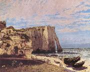 Gustave Courbet Cliffs at Etretat after the storm France oil painting artist
